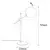 Opviq Stona lampa E27 Socket, Crna