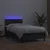 Krevet box spring s madracem LED crni 80x200 cm od umjetne kože