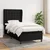 Box spring krevet s madracem crni 90x190 cm od tkanine