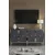 Hanah Home komoda Pega 150, 125 cm, antracit / srebrna