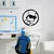 Wallity Zidna dekoracija Simpson 4, 33x33cm, Crna