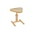 Hanah Home pomoćni sto Opus Ucgen 46, 46 cm, hrast / beli mermer