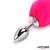 LateToBed BDSM Line Anal Plug With Tail Hot Pink