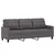 2-dijelni set sofa s jastucima sivi od umjetne kože