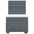 Vidaxl Box spring postelja z vzmetnico temno siva 90x200 cm žamet