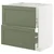 METOD / MAXIMERA Pod.element sudop. i 2front/2fioke, bela/Axstad sivozelena, 80x60 cm