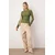 Trendyol Milla ženska bluza Twoaw26Bz00134, maslinasta