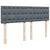Vidaxl Box spring postelja z vzmetnico temno siva 140x200 cm žamet