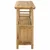 Konzolna stolica s policom Prirodna 110 x 35 x 75 cm Bambus