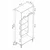 Hanah Home višenamenski ormarić Viona 20513, 70 cm, Derin Sepet / beli