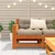 Vrtna sofa s naslonom za ruke smeđa 69x62x70,5 cm od borovine