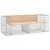 Vrtna klupa s gabionskim dizajnom 184x71x65,5 cm od borovine