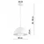 BRILAGI - Luster na sajli COSMO 1xE27/60W/230V O 30 cm bela/zlatna