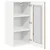 Vidaxl Stenski stekleni kabinet PORTO Umetni hrast 40 x 31 x 80 cm