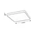 Rabalux LED Plafonjera Alenzo, 36W, DIP Switch 3000-6000K, 42x42cm, IP44, Bela