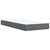 Vidaxl Box spring postelja z vzmetnico temno siv 90x190 cm žamet
