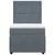 Vidaxl Box spring postelja z vzmetnico temno siva 100x200 cm žamet