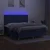 Vidaxl Box spring postelja z vzmetnico LED modra 180x200 cm blago