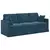 Vidaxl Kavč 2 pcs Modra 198 x 78 x 80 cm Žamet