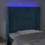 LED uzglavlje tamnoplavo 83x16x118/128 cm baršunasto