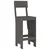 Barski stolci 2 kom sivi 40 x 48,5 x 115,5 cm masivna borovina