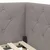 Vidaxl Kotna postelja Taupe 90 x 190 cm blago