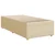 Vidaxl Box spring postelja z vzmetnico krem 90x190 cm blago