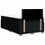 vidaXL Box spring postelja z vzmetnico črna 120x190 cm blago
