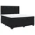 Vidaxl Box spring postelja z vzmetnico črna 180x200 cm žamet