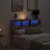 Vidaxl Omarica za vzglavje postelje LED starinski les 140x17x102 cm