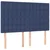 Vidaxl Box spring postelja z vzmetnico LED modra 140x190 cm blago
