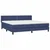 Vidaxl Box spring postelja z vzmetnico modra 200x200 cm blago