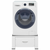 VIDAXL podstavek za pralni stroj s predalom, bel