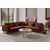 Atelier del Sofa Ugaona garnitura Flexy L, 285 x 285 x 100 cm, Crvena