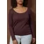Trendyol Curve Ženska bluza Tbbaw26Af00112, Braon