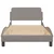 Vidaxl Posteljni okvir Dover taupe 100x200 cm blago