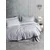 Stripe - Grey Grey Satin Super King Quilt Cover Set (EU) (IT)
