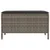 Vrtni otoman Siva i tamno siva 80 x 38 x 45 cm PE ratan