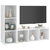 TV ormarići 2 kom bijeli 107 x 35 x 37 cm od konstruiranog drva
