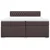 Vidaxl Box spring postelja z vzmetnico temno rjav 200x200 cm blago