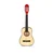ECO TOYS Igračka velika drvena gitara, Crvena