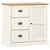 Visoka komoda VIGO bijela 78 x 40 x 175 cm od masivne borovine