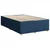 Vidaxl Box spring postelja z vzmetnico modra 120x190 cm blago