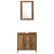 Set namještaja za kupaonicu 3 pcs Smeđa 33 x 33 x 120.5 cm