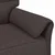Vidaxl Kavč 100% poliester kovinska konstrukcija MDF, Vezani les