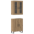 Highboard 2 pcs hrast artisan Konstruirano drvo