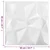 Zidne panele 12 pcs Dijamant bijela 50 x 50 cm XPS pjena