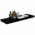 Plutajuće zidne police 4 kom sjajne crne 80 x 23,5 x 3,8 cm MDF