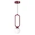 Opviq luster Loop-20456-E, 1 × E27, bordo