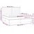 Vidaxl Box spring postelja z vzmetnico temno siva 200x200 cm blago